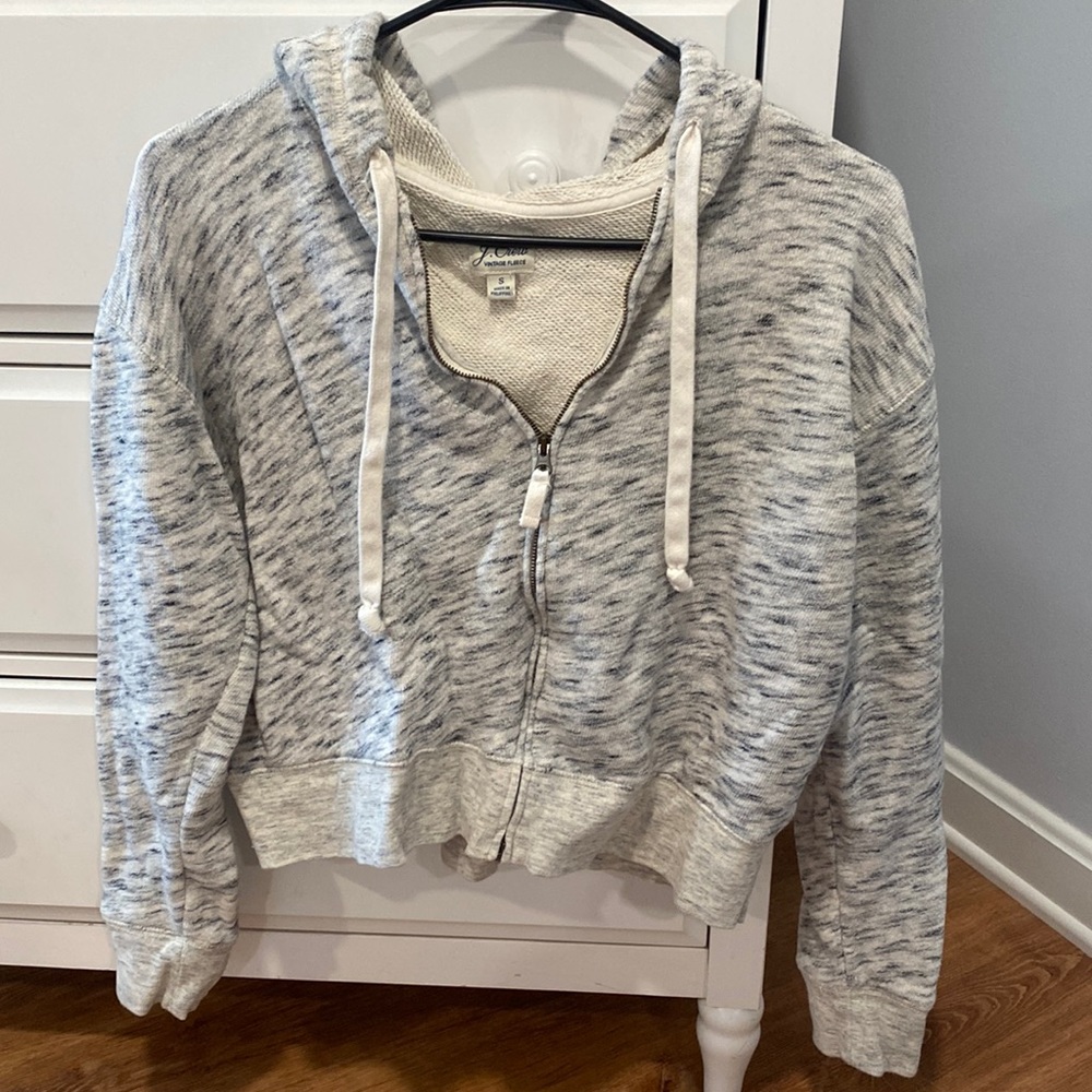 Jcrew vintage fleece zip up